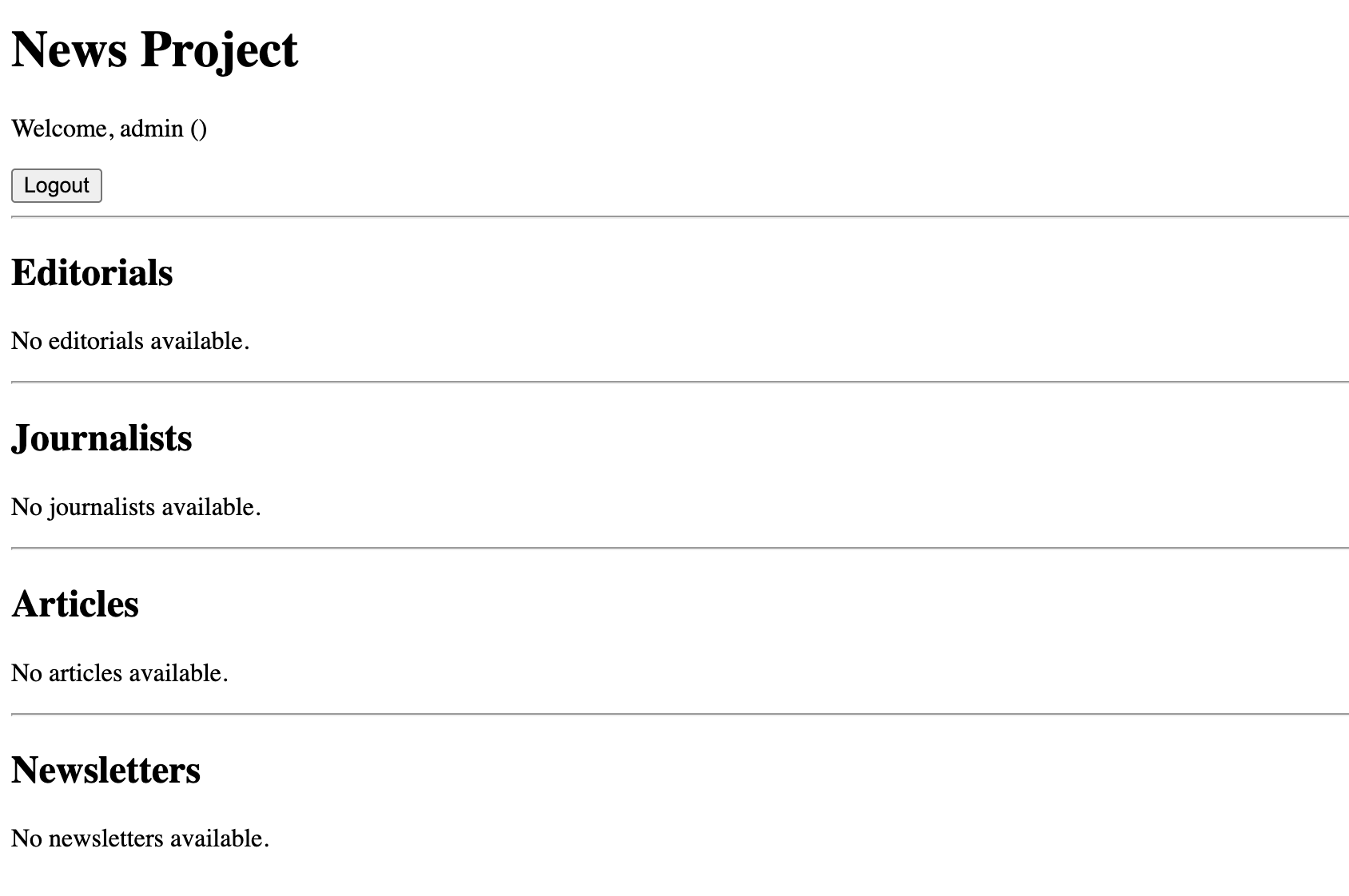 News publishing platform built with Django