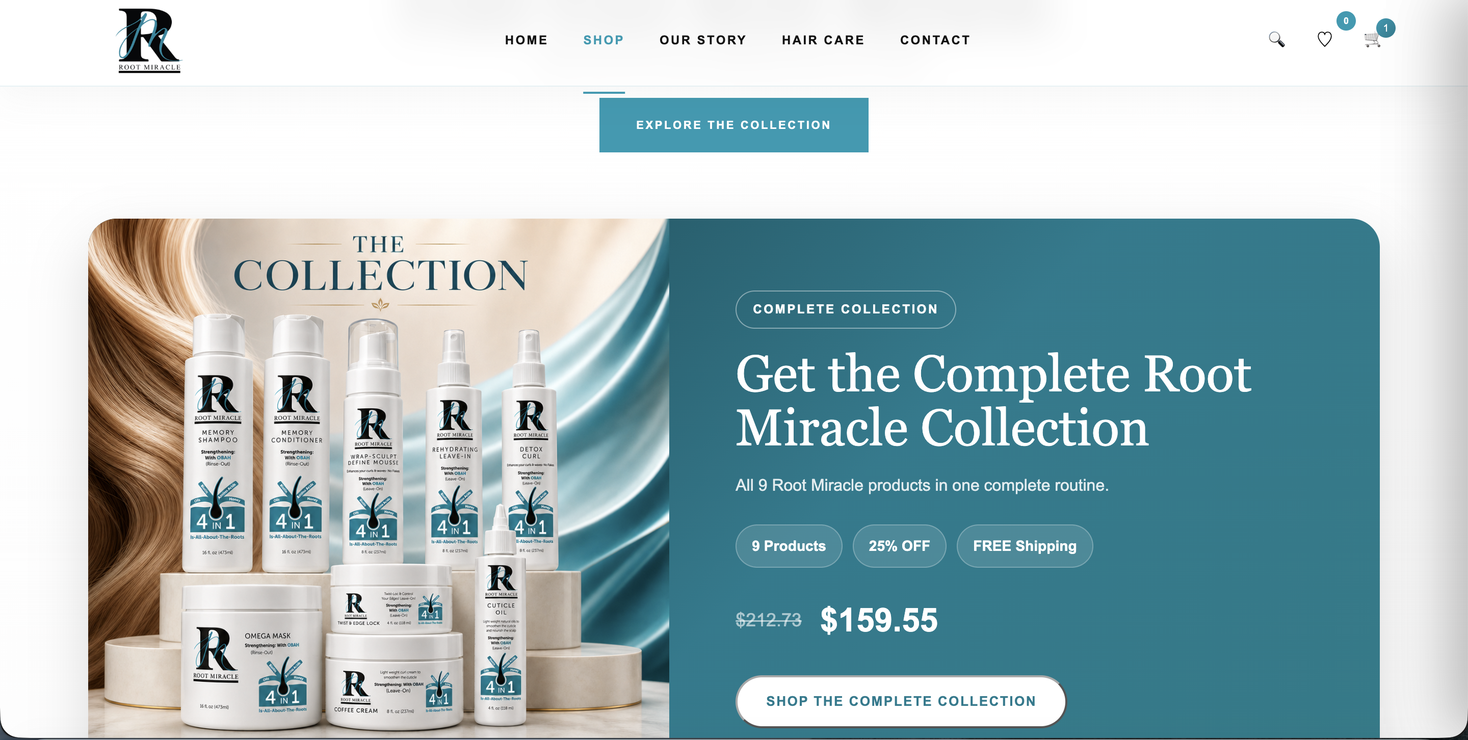 Root Miracle product collection